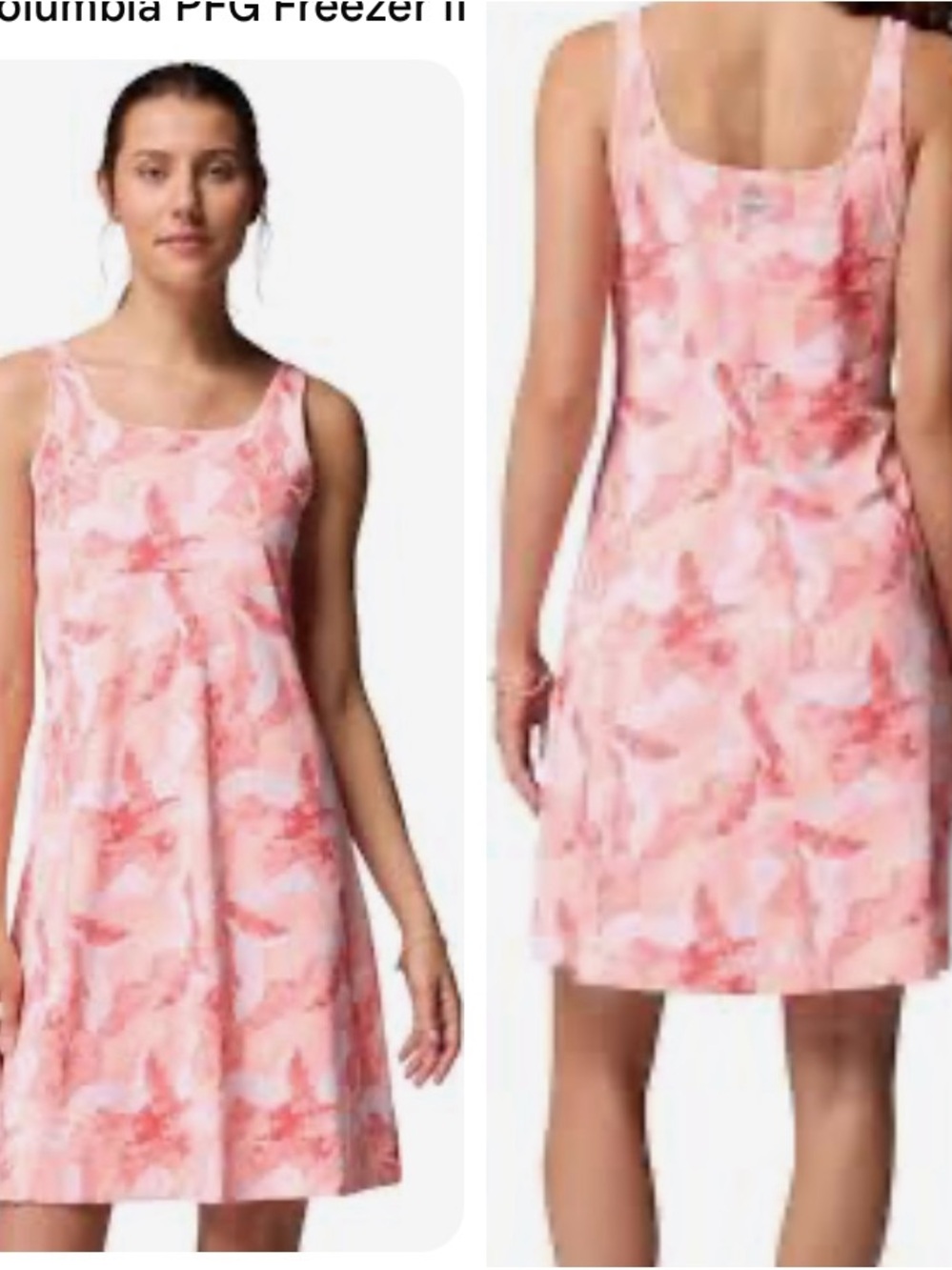 Columbia Pink Coral Floral Freezer III Dress